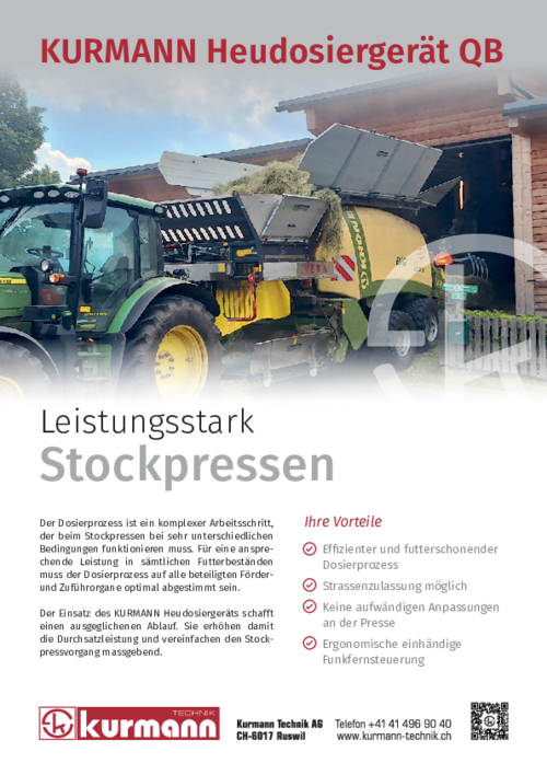Produktflyer KURMANN Heudosiergerät
